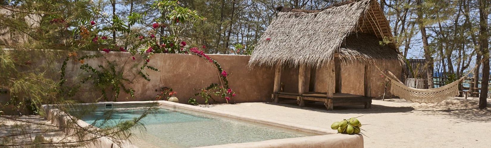 family spending time in holiday villa in Bali