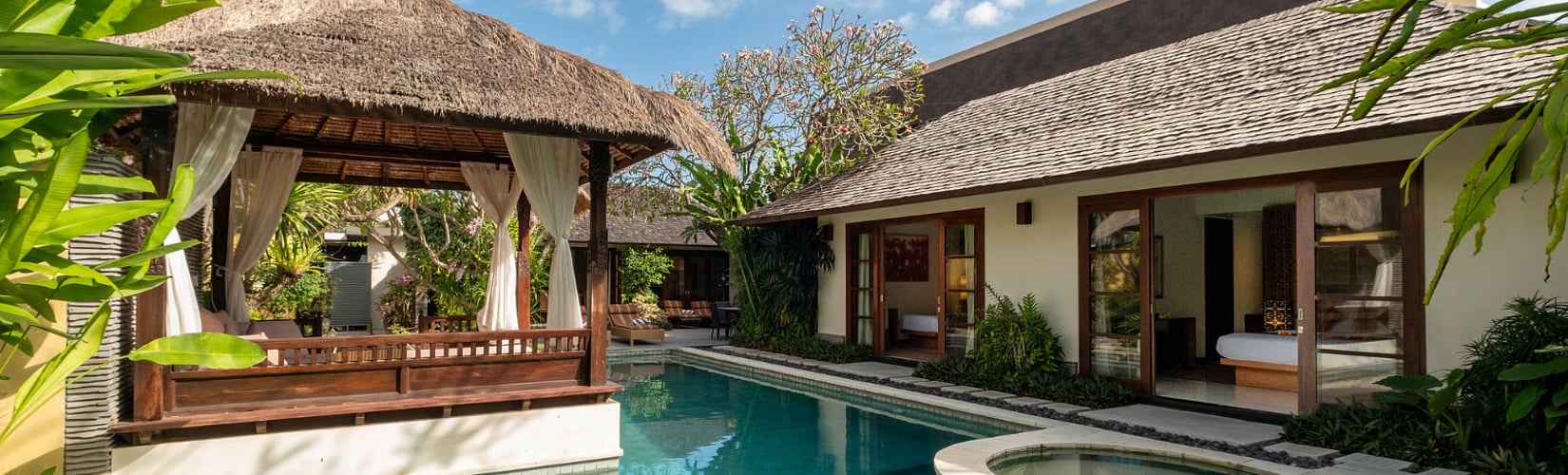 passer du temps en famille dans une villa de vacances à Bali