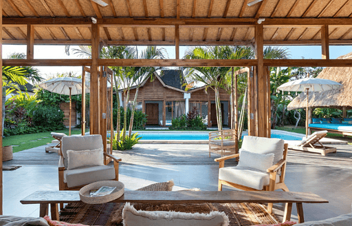 swimming pool in a four bedroom villa in seminyak