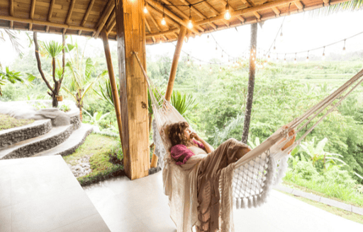 Relajarse en una villa de Ubud