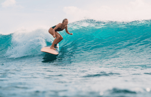 surfing in bali