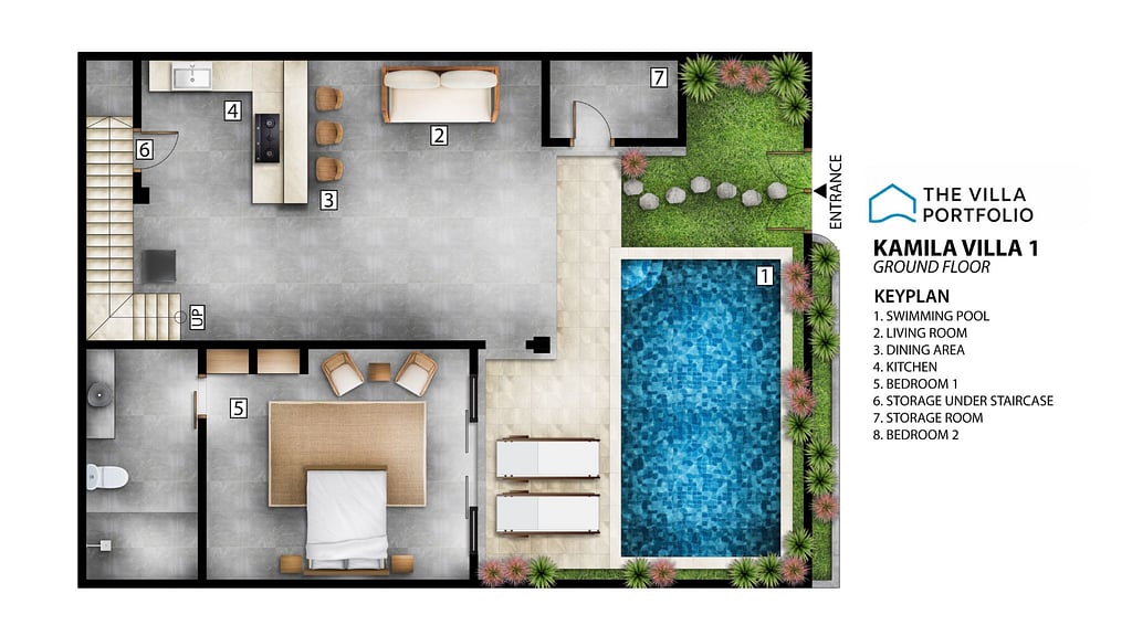 Kamila Villa 1: Floor plan for agents