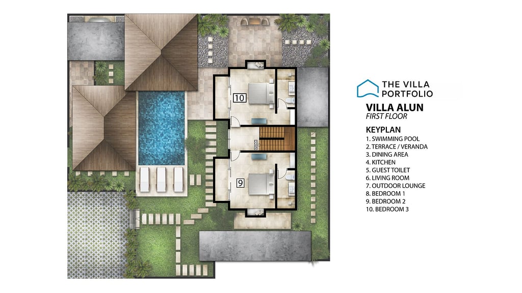 Villa Alun: Floor plan for agents