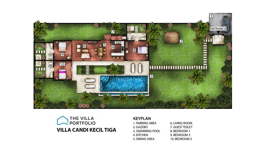Villa Candi Kecil Tujuh: Floor plan for agents