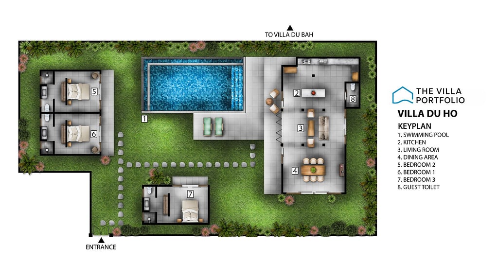 Villa Du Ho: Floor plan for agents