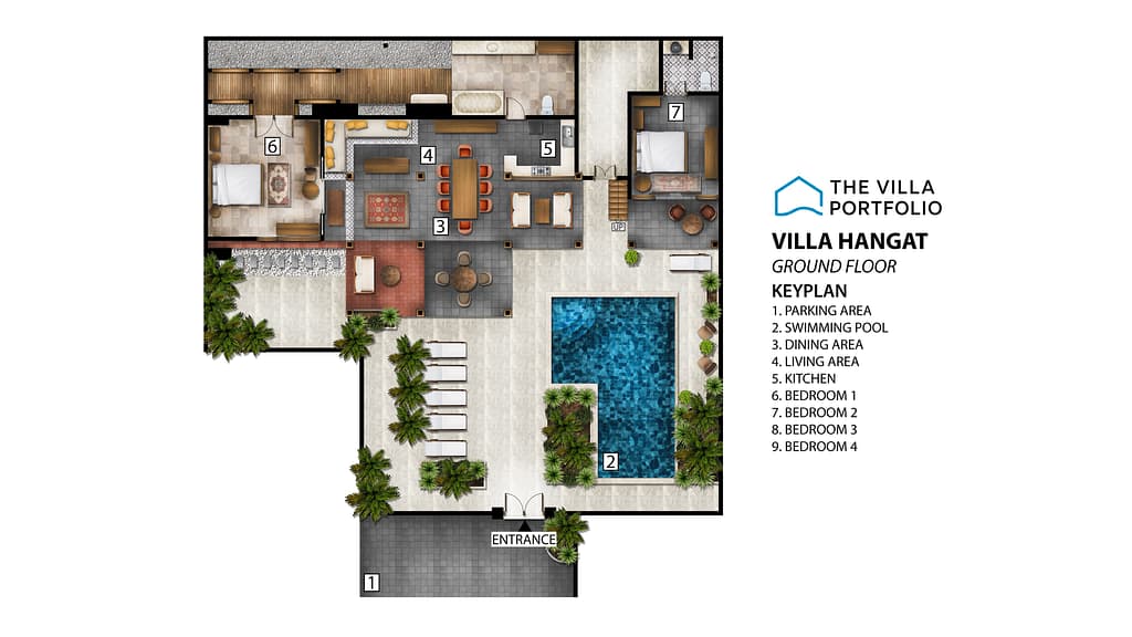 Villa Hangat: Floor plan for agents