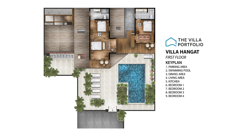 Villa Hangat: Floor plan for agents