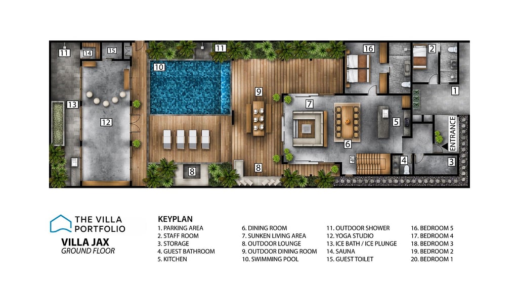 Villa Jaxé: Floor plan for agents