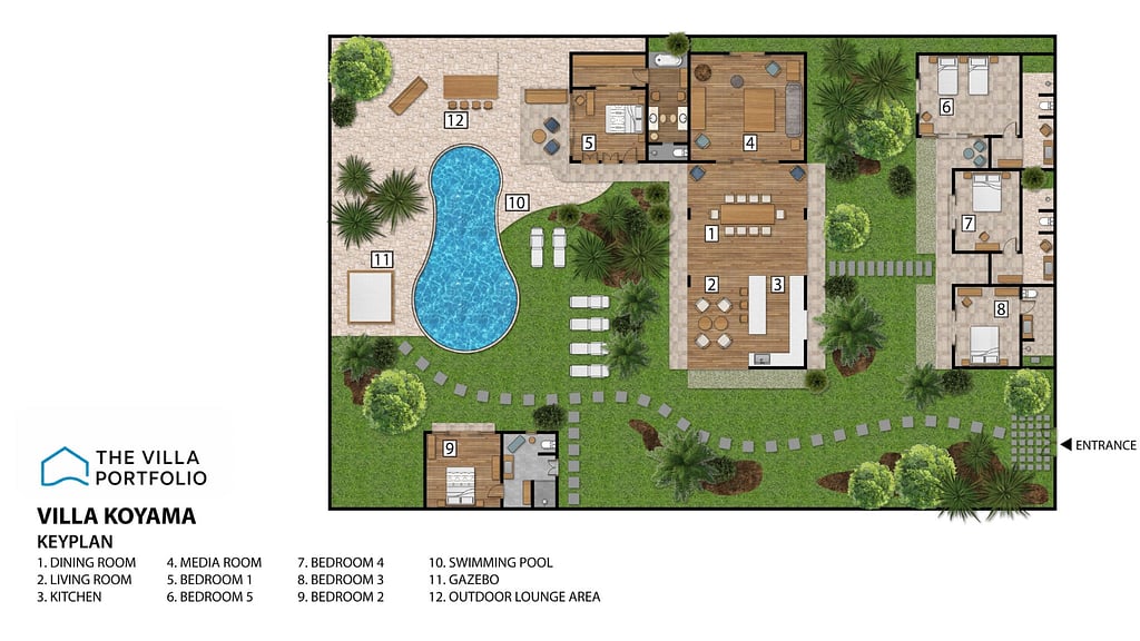 Villa Koyama: Floor plan for agents
