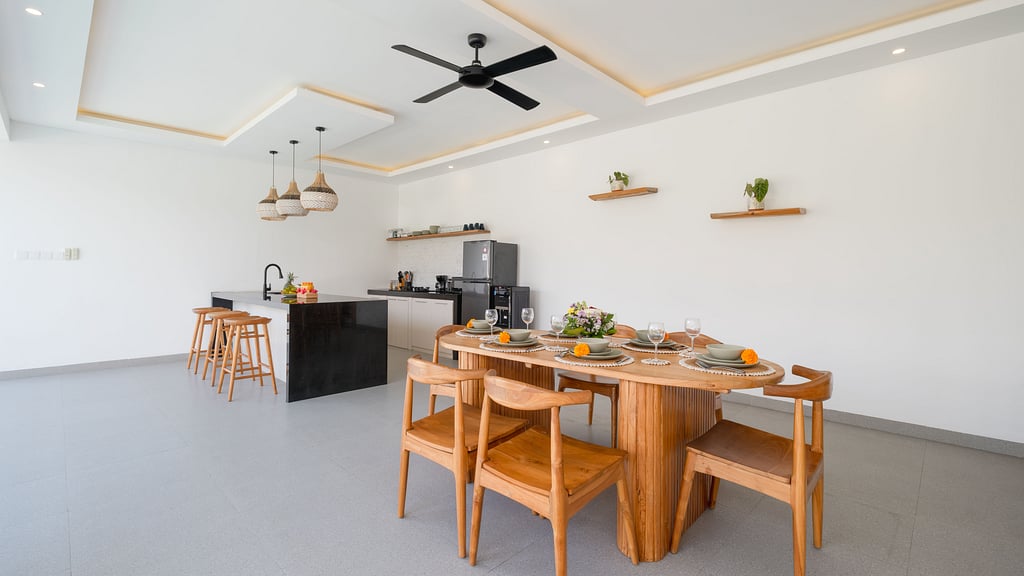 Villa Kuwait: Dining area