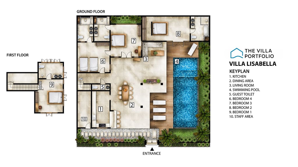 Villa Lisabella: Floor plan for agents