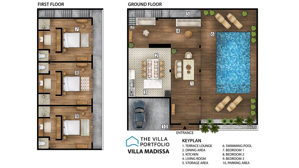 Villa Madissa: Floor plan for agents