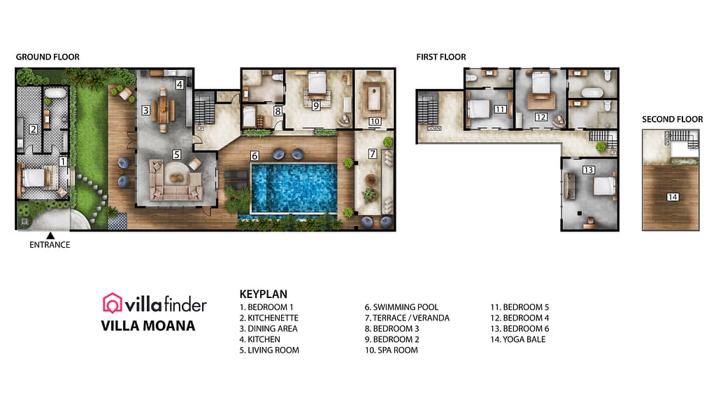 Villa Moana: Floor plan 