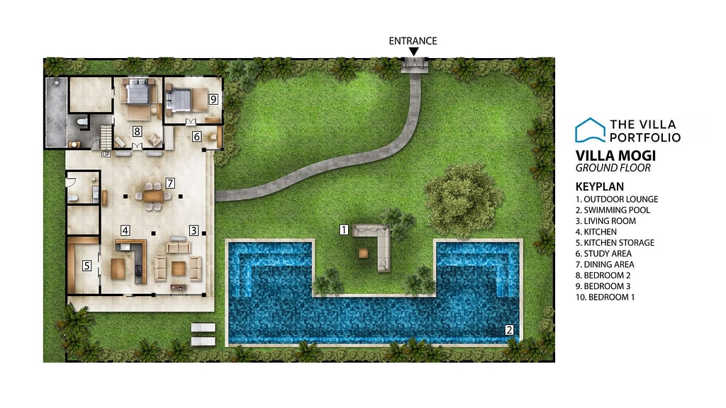 Villa Mogi: Floor plan for agents