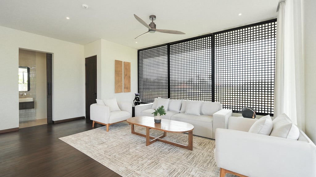 Five Palms Villa 4: Living room