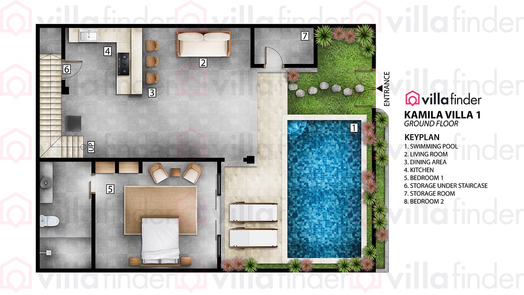 Kamila Villa 1: Floor plan