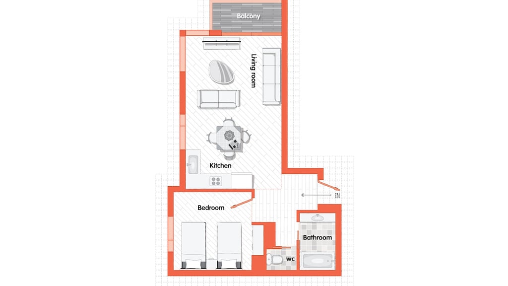 Powder Tracks Apartment One Bedroom