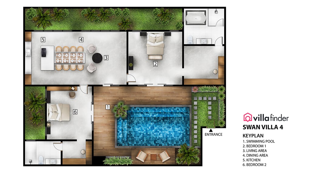 Swan Villa 4: Floor plan