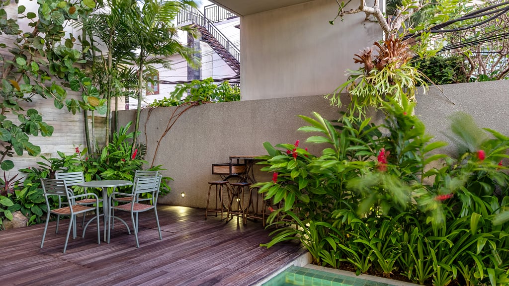 Swan Villa R: Terras/Veranda