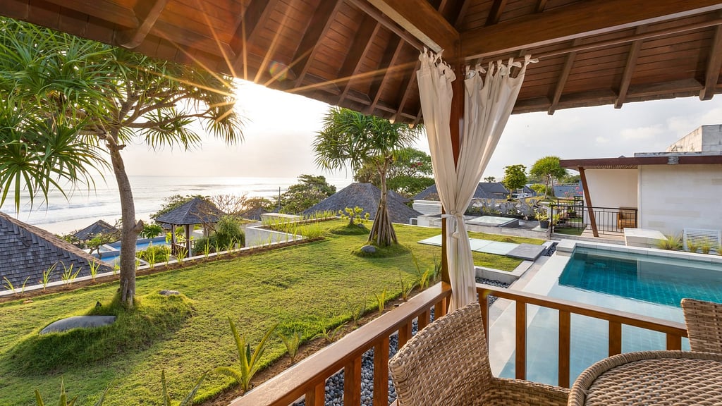 The Chands Three: Swimming pool