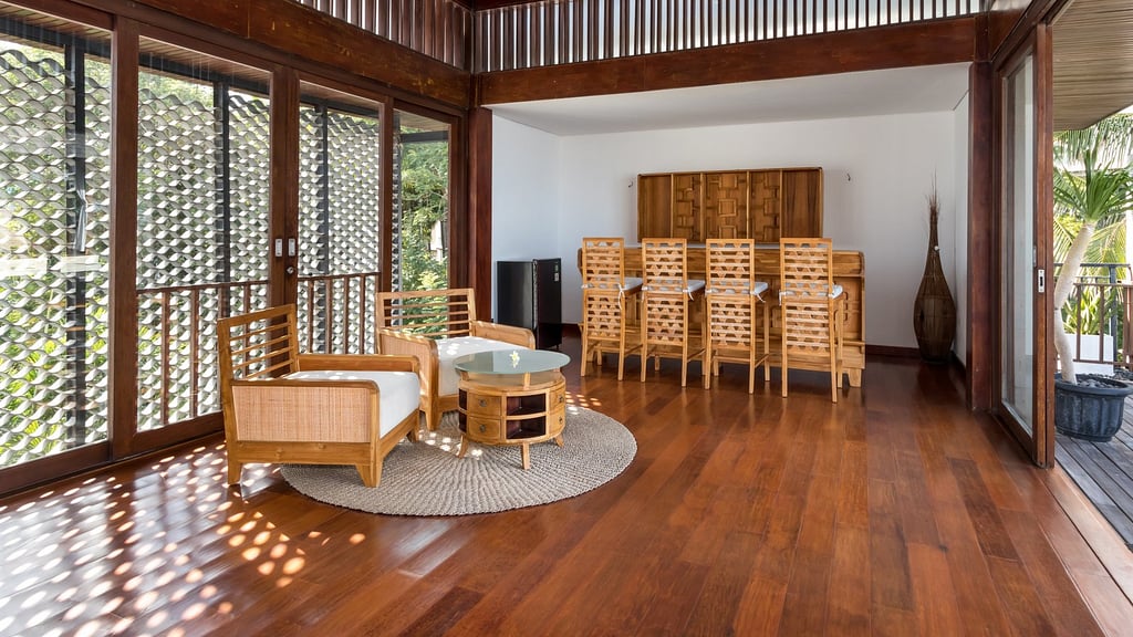 The Chands Three: Living room