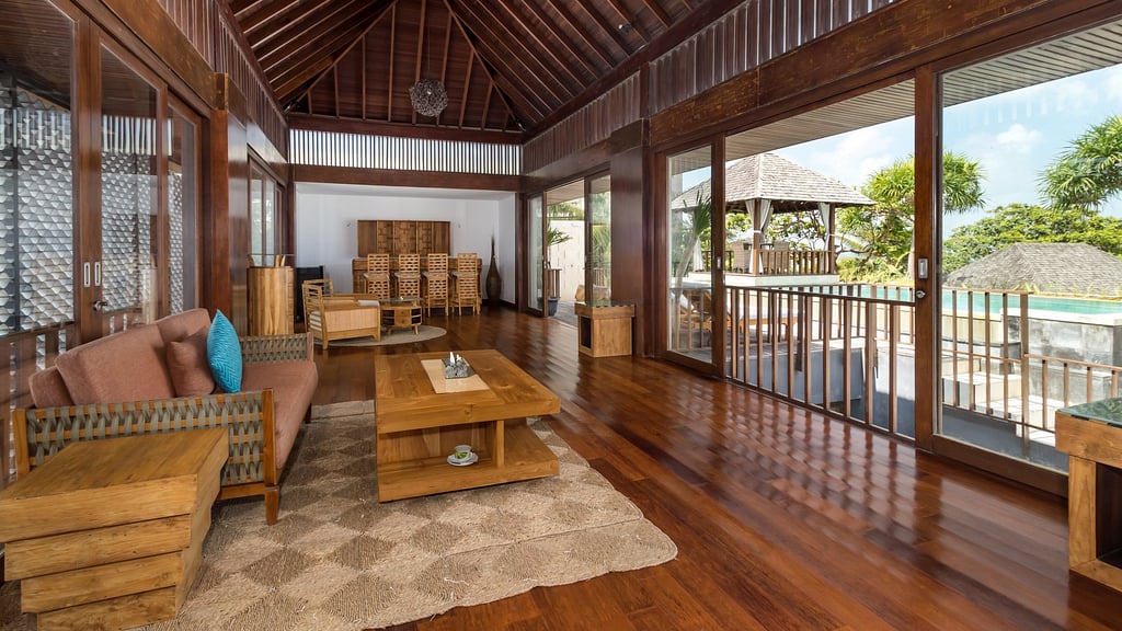 The Chands Three: Living room