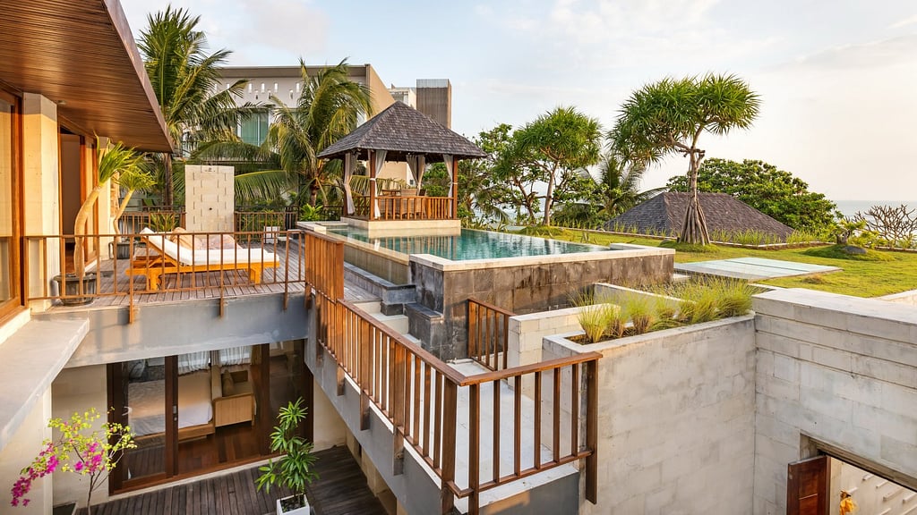 The Chands Three: Swimming pool