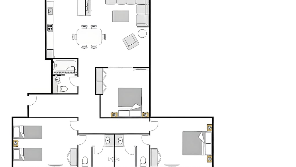 The Ridge Three Bedroom Deluxe Apartment