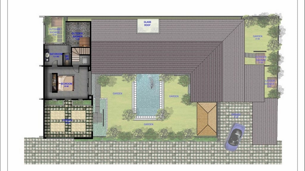 Villa Anjali Blue: Floor plan