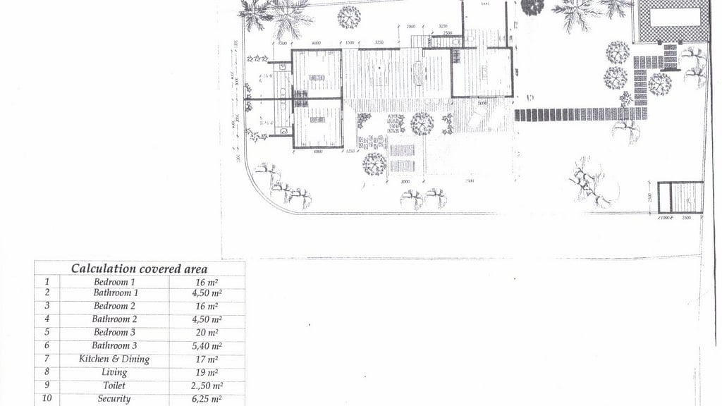 Villa Candi Kecil Tujuh: Floor plan