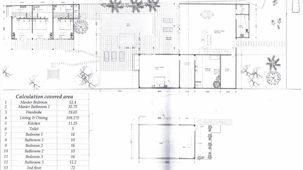 Villa Candi Kecil Tujuh: Floor plan