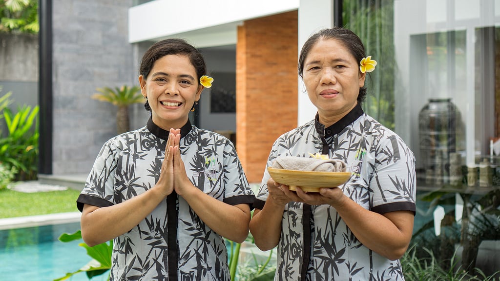 Villa Castil di Udara: Villa staff