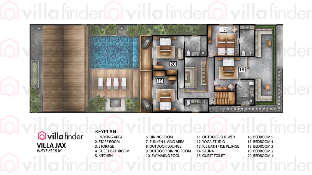 Villa Jax: Floor plan