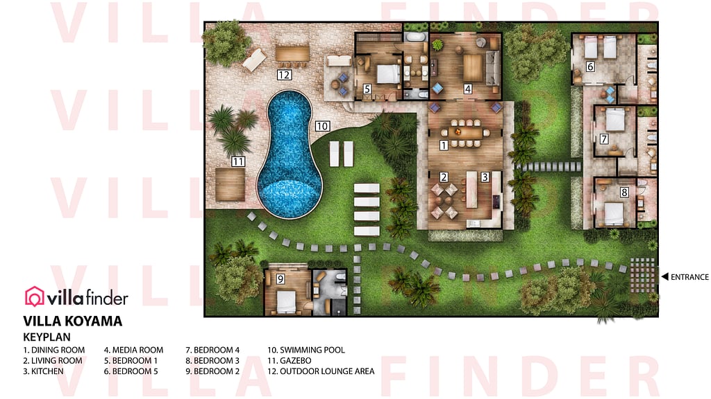 Villa Koyama: Floor plan
