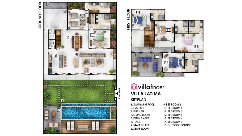 Villa Latima: Floor plan