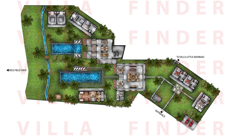 Villa Mannao: Plan