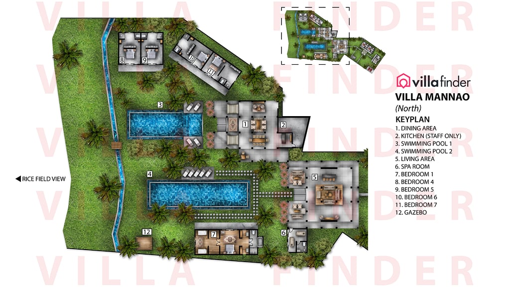 Villa Mannao: Plan