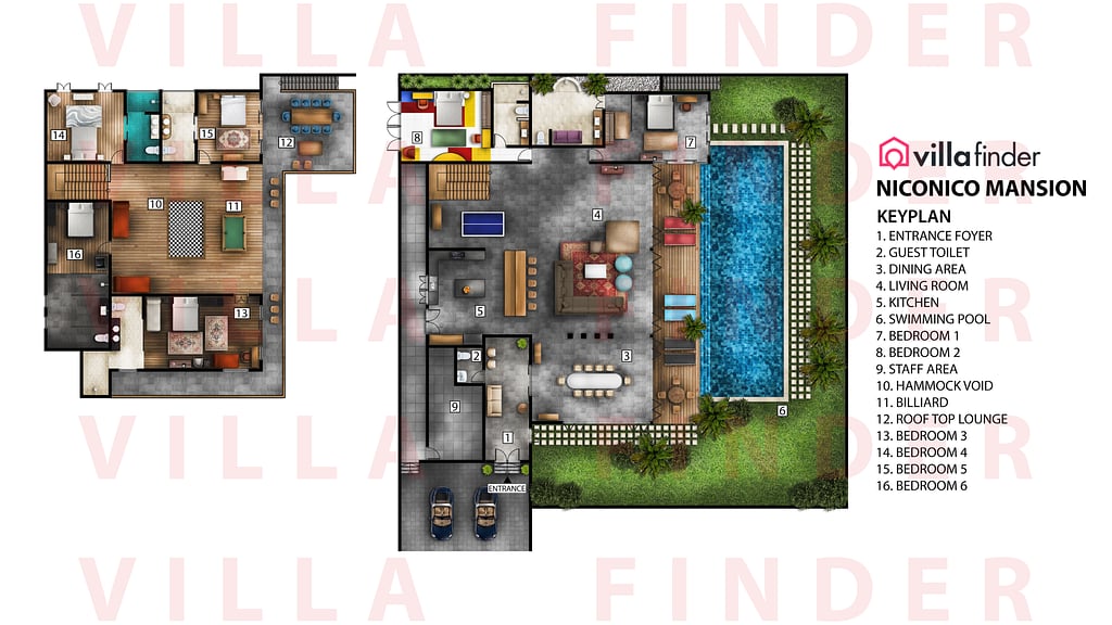 NicoNico Mansion: Floor plan