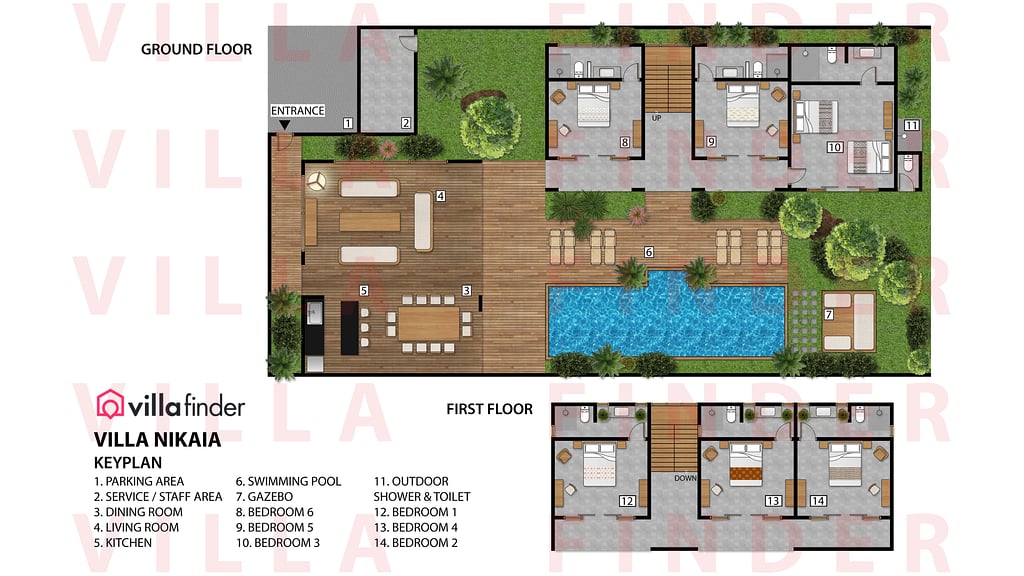 Villa Nikaia: Floor plan