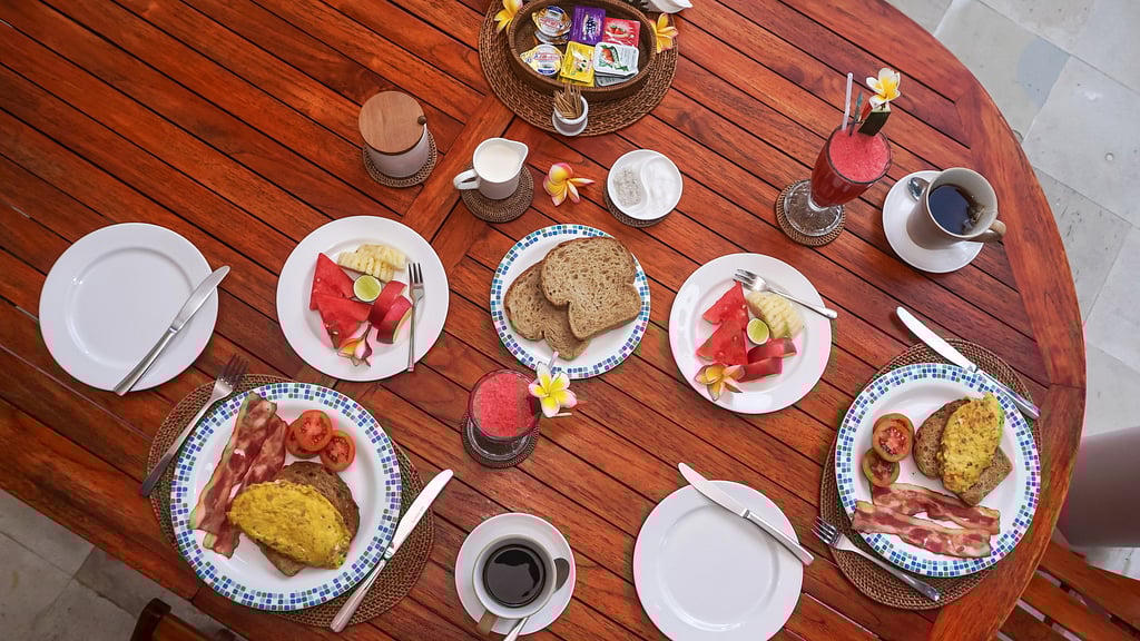 Villa Pantai Candidasa: Eethoek 2