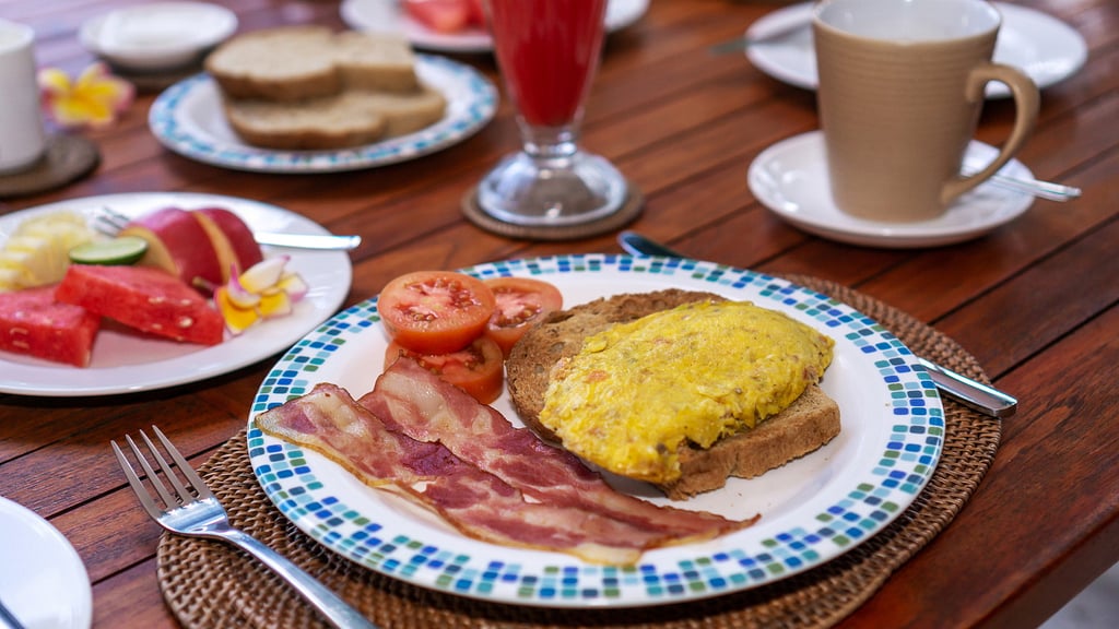 Villa Pantai Candidasa: Eethoek 2