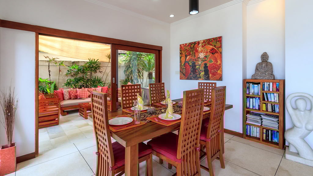 Villa Pantai Candidasa: Eethoek 1