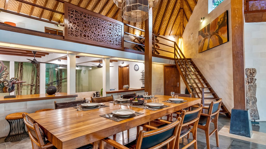 Villa Shantika: Eethoek