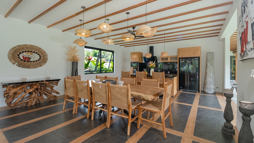 Villa Suka Sawah: Dining area