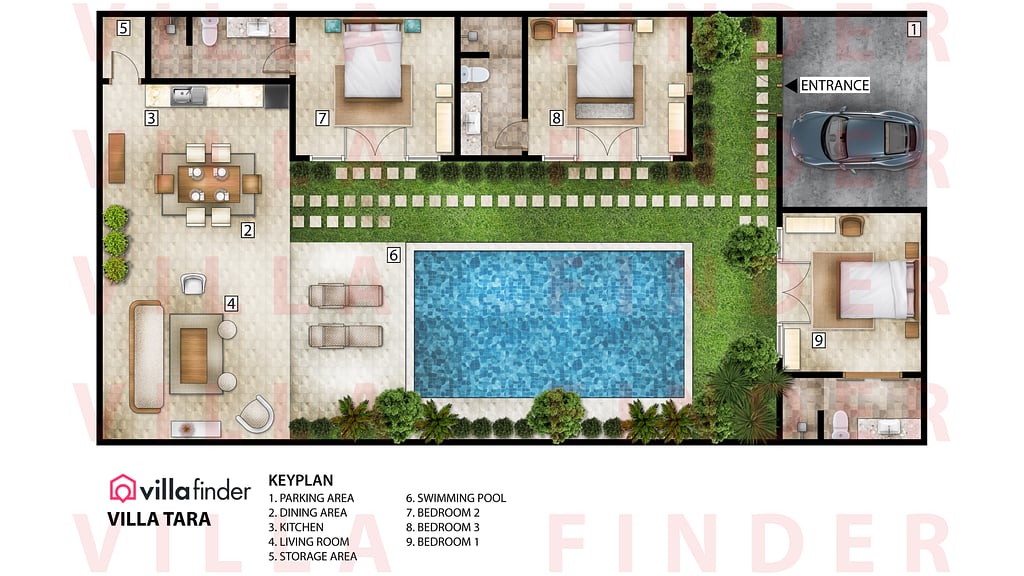 Villa Tara: Floor plan