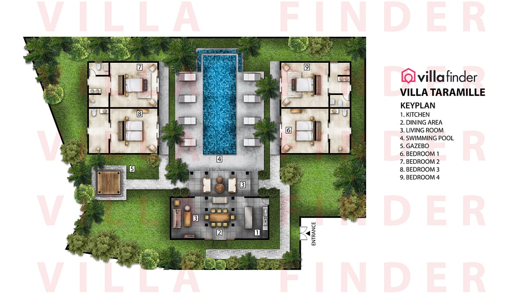 Villa Taramille: Floor plan