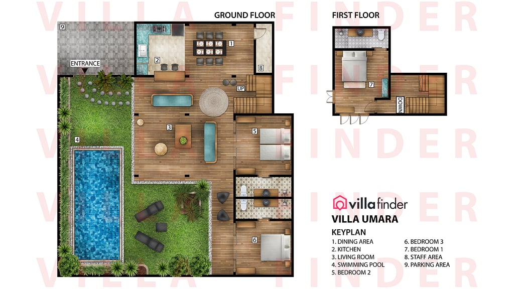 Villa Umara: Floor plan