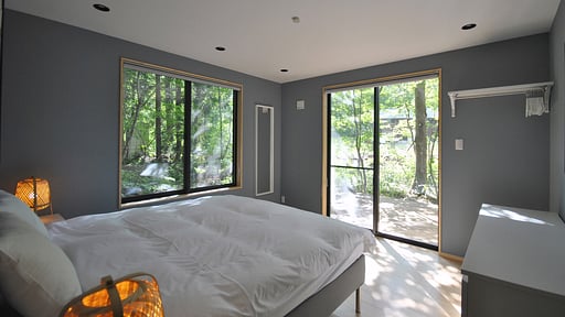 Arboretum Chalet Schlafzimmer 1