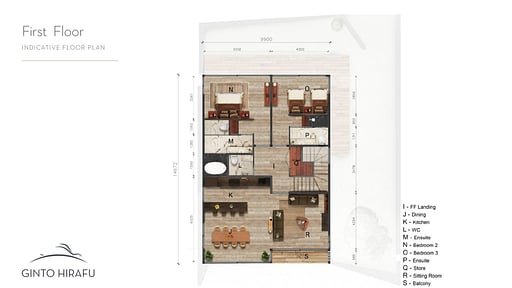 Awayuki Ginto Village Floor plan