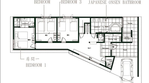 D+ Chalet Grundriss